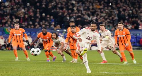 بايرن ميونخ يستعرض بخماسية في شباك شاختار دونيتسك بدوري أبطال أوروبا